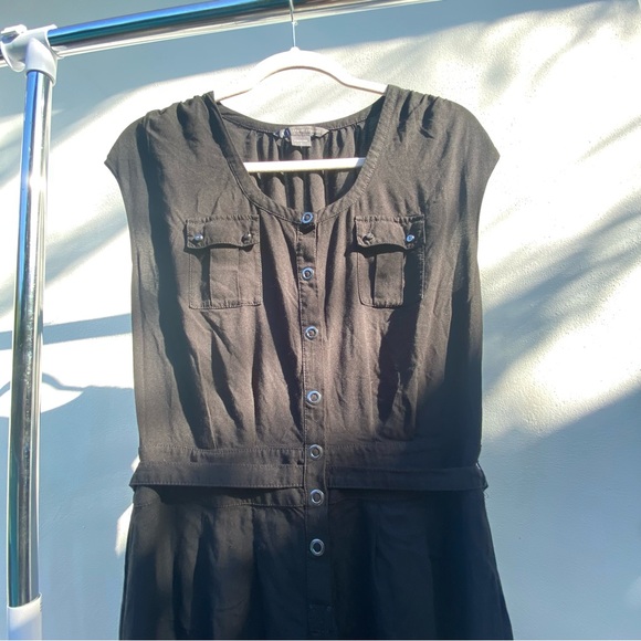 Armani Exchange Black Cargo Jumpsuit Size 0 - Picture 2 of 10